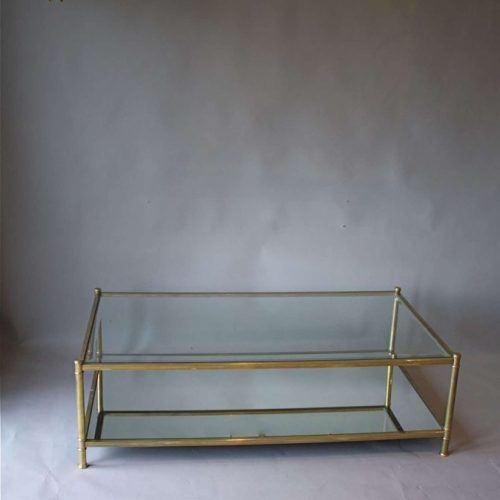 Antique Brass Glass Coffee Tables (Photo 7 of 20)