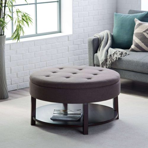 Round Upholstered Coffee Tables (Photo 12 of 20)