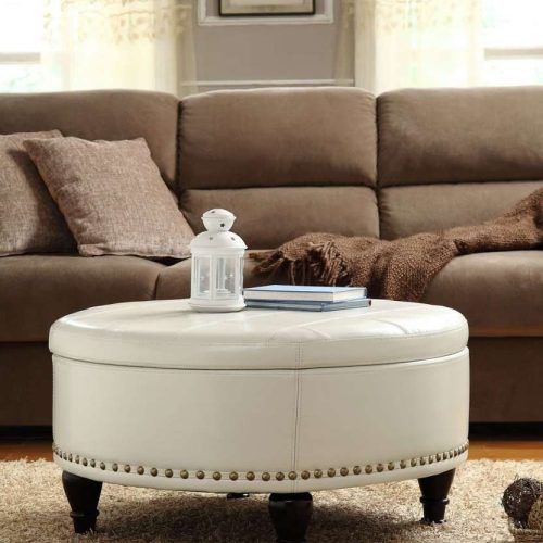 Round Upholstered Coffee Tables (Photo 15 of 20)