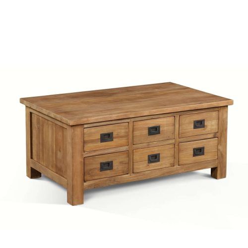 Oak Coffee Table With Drawers (Photo 17 of 20)