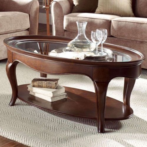 Oval Glass And Wood Coffee Tables (Photo 17 of 20)