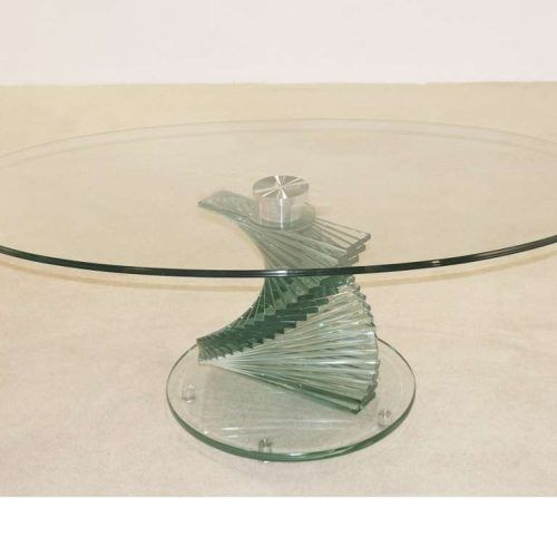 Spiral Glass Coffee Table (Photo 7 of 20)
