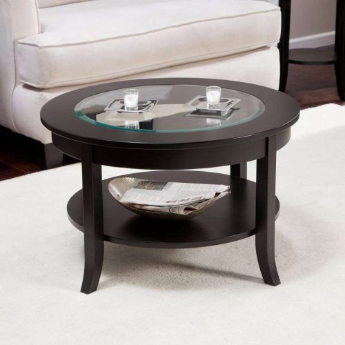 Dark Wood Coffee Tables With Glass Top (Photo 20 of 23)