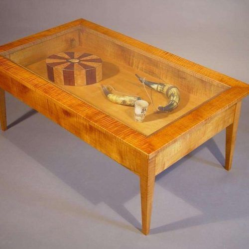 Coffee Tables With Glass Top Display Drawer (Photo 4 of 20)