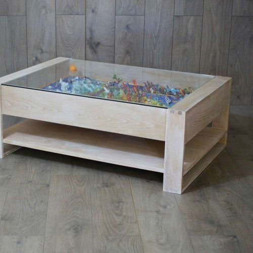 Coffee Tables With Glass Top Display Drawer (Photo 10 of 20)