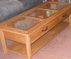 2024 Best of Glass Top Display Coffee Tables with Drawers