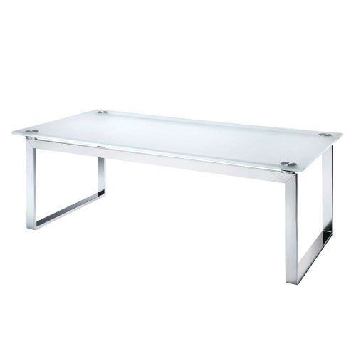 Rectangle Glass Chrome Coffee Tables (Photo 13 of 20)