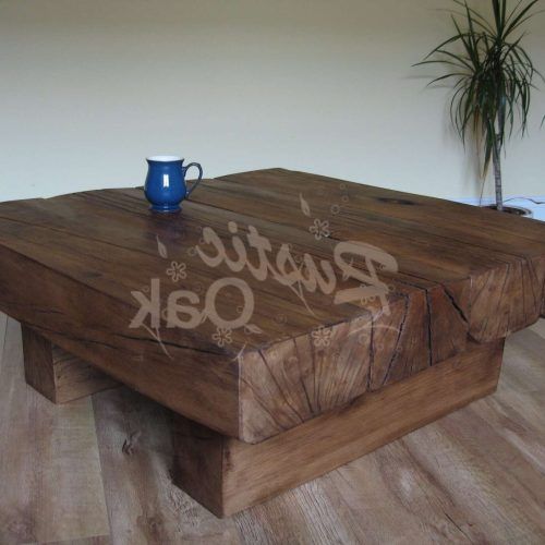 Rustic Square Coffee Table With Storage (Photo 10 of 20)