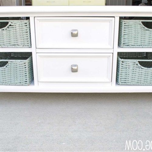White Coffee Tables With Baskets (Photo 5 of 20)