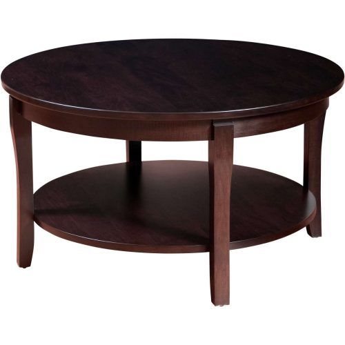 Dark Wood Round Coffee Tables (Photo 4 of 20)