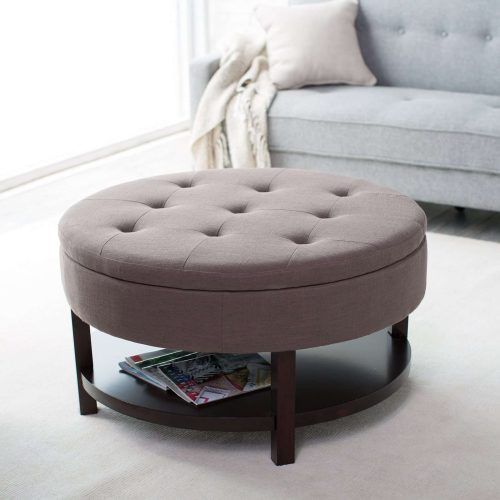 Round Upholstered Coffee Tables (Photo 6 of 20)
