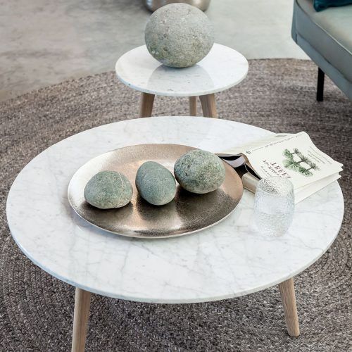 Light Natural Drum Coffee Tables (Photo 12 of 20)