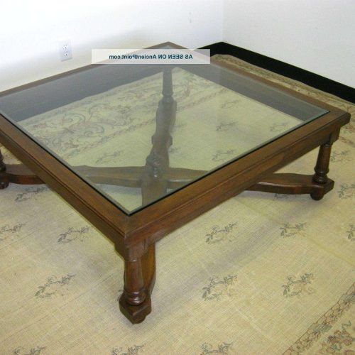 Vintage Glass Top Coffee Tables (Photo 14 of 20)