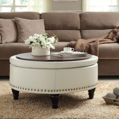 Round Button Tufted Coffee Tables (Photo 2 of 20)