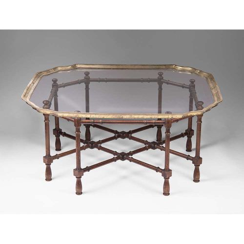Antique Glass Top Coffee Tables (Photo 7 of 20)