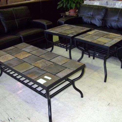 Round Slate Top Coffee Tables (Photo 5 of 20)