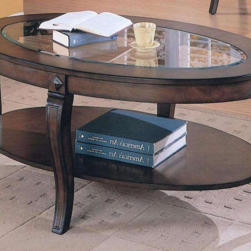 Oval Glass And Wood Coffee Tables (Photo 1 of 20)
