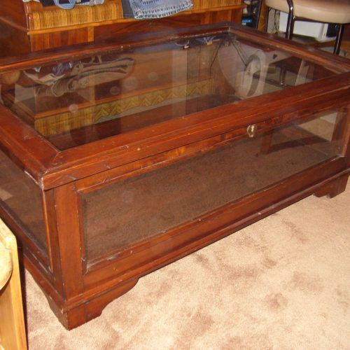 Glass Top Display Coffee Tables With Drawers (Photo 11 of 20)