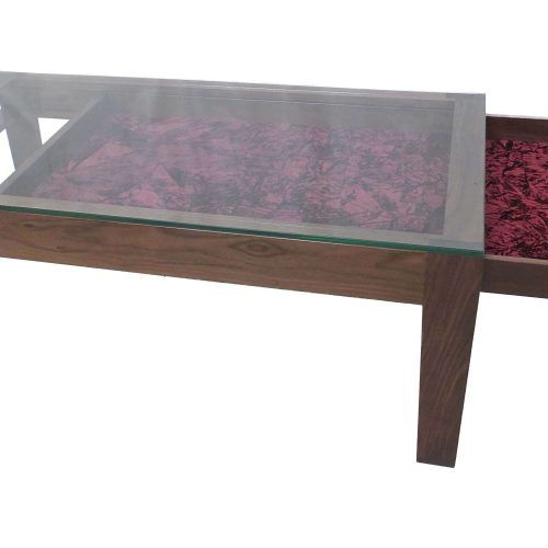 Glass Top Display Coffee Tables With Drawers (Photo 12 of 20)