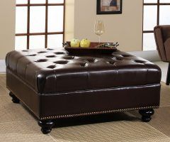 20 Best Brown Leather Ottoman Coffee Tables