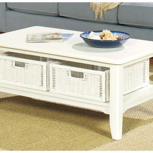 Cream Coffee Tables With Drawers (Photo 17 of 20)