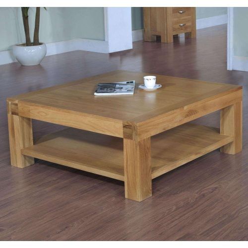 Solid Oak Beam Coffee Table (Photo 5 of 20)