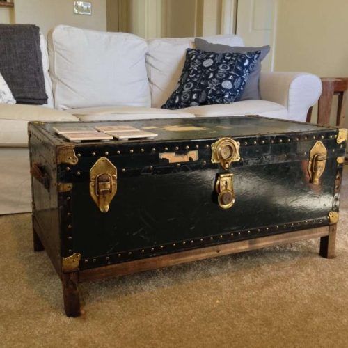 Steamer Trunk Stainless Steel Coffee Tables (Photo 5 of 20)