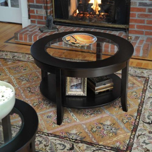 Round Glass And Wood Coffee Tables (Photo 6 of 20)