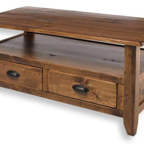 Rustic Coffee Table Drawers (Photo 2 of 20)