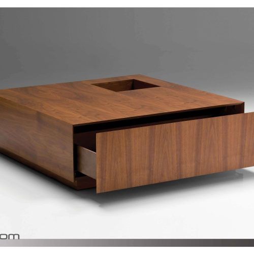 Square Dark Wood Coffee Tables (Photo 16 of 20)