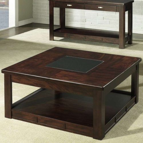 Dark Wood Square Coffee Tables (Photo 6 of 20)