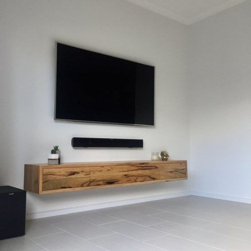 Modern Tv Stands In Oak Wood And Black Accents With Storage Doors (Photo 18 of 20)