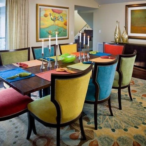 Colourful Dining Tables And Chairs (Photo 9 of 20)