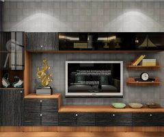 2024 Latest Full Wall Tv Cabinets
