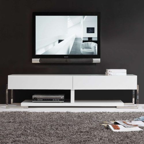 Modern White Lacquer Tv Stands (Photo 6 of 15)
