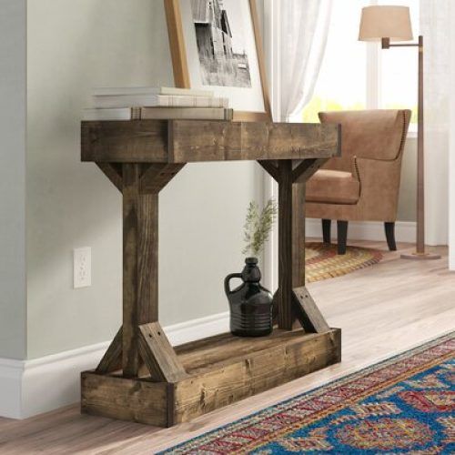 Oak Wood And Metal Legs Console Tables (Photo 17 of 20)
