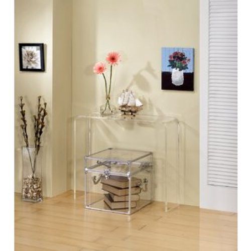 Silver And Acrylic Console Tables (Photo 15 of 20)