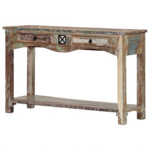 Smoked Barnwood Console Tables (Photo 1 of 20)