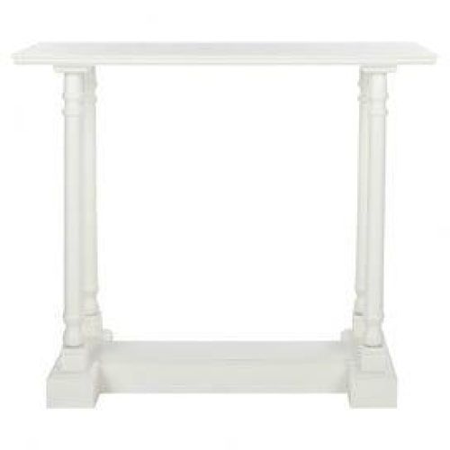 Square Weathered White Wood Console Tables (Photo 20 of 20)