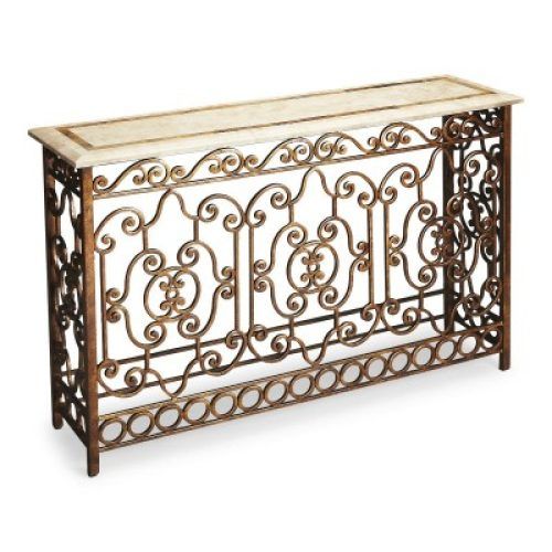 Wrought Iron Console Tables (Photo 3 of 20)
