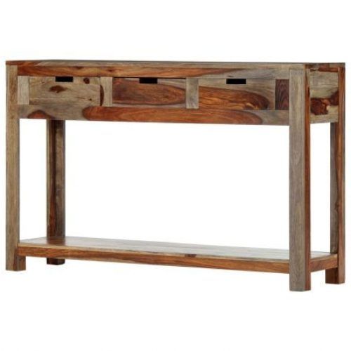 Espresso Wood Storage Console Tables (Photo 10 of 20)