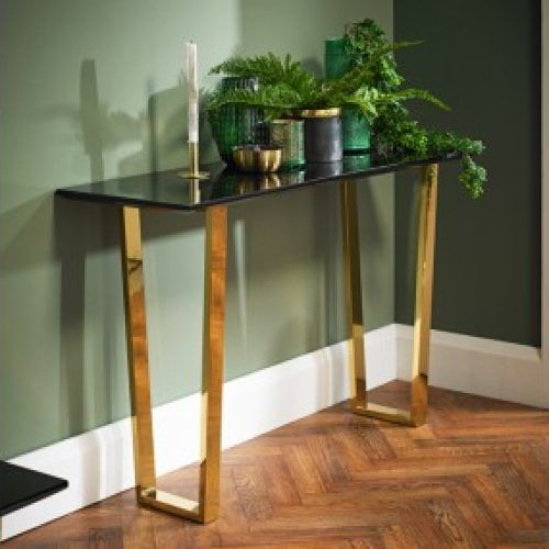 Glass And Gold Console Tables (Photo 17 of 20)