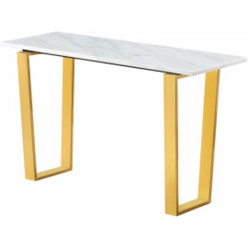 Gold And Mirror Modern Cube Console Tables (Photo 3 of 20)