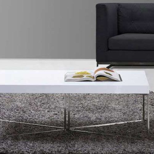 Gloss White Steel Coffee Tables (Photo 7 of 20)