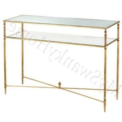 Antique Gold And Glass Console Tables (Photo 11 of 20)