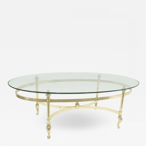Glass And Gold Oval Coffee Tables (Photo 15 of 20)