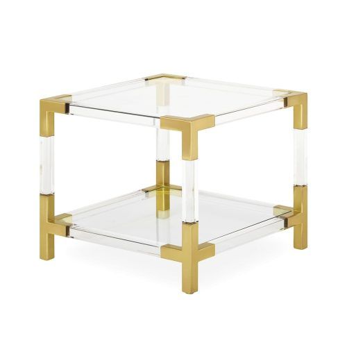 Acrylic & Brushed Brass Coffee Tables (Photo 18 of 20)