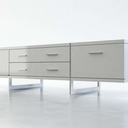 Modern White Lacquer Tv Stands (Photo 14 of 15)