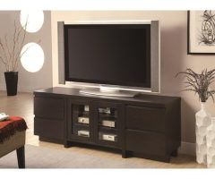 The 20 Best Collection of Dark Brown Tv Cabinets with 2 Sliding Doors and Drawer