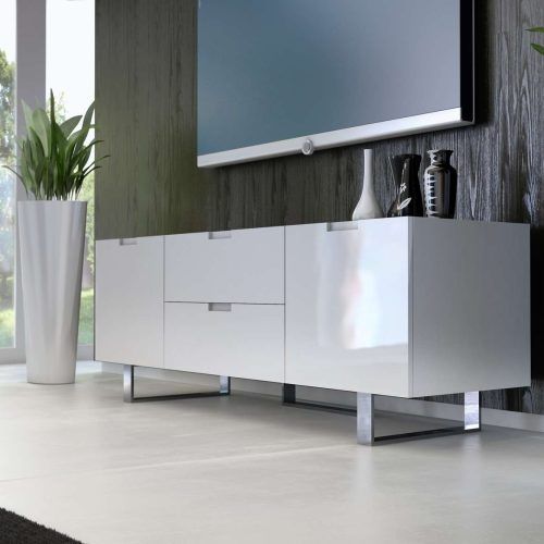 White Contemporary Tv Stands (Photo 13 of 15)